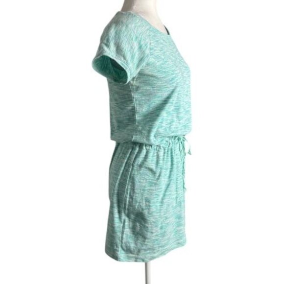 Columbia Green Space-Dye Waist-Tie Short Sleeve Casual Dress Women's Size SM - Picture 6 of 9